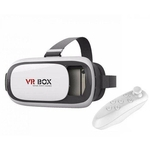 Ficha técnica e caractérísticas do produto Óculos Realidade Virtual 3d com Controle - Vr Box 2.0