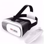 Ficha técnica e caractérísticas do produto Oculos Vr Box 3d com Controle Bluetooth para Filmes Jogos Game de Realidade Virtual