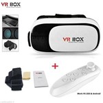 Óculos VR Box Realidade Virtual 3D Clr para Samsung Galaxy J2 Prime