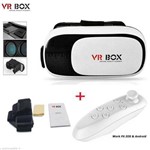 Oculos Vr Box Realidade Virtual 3d + Controle Bluetooth
