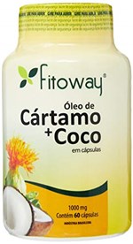 Ficha técnica e caractérísticas do produto Óleo de Cartamo + Côco, Fitoway, 60 Cápsulas