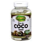 Oleo de Coco 1000 Unilife - 120 Cápsulas 1200mg