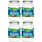 Óleo de Coco Extra Virgem - 4 Un de 500 Ml - Unilife