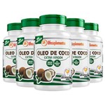 Óleo de Coco Extra Virgem - 5 Un de 120 Cápsulas - Melcoprol