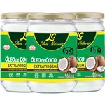 Ficha técnica e caractérísticas do produto Óleo de Coco Extra Virgem 3 Potes 500 Ml