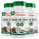 Óleo de Coco Extra Virgem - 3 Un de 120 Cápsulas - Melcoprol