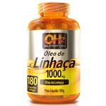 Ficha técnica e caractérísticas do produto Óleo de Linhaça 1000mg - 180 Cápsulas Softgel - OH2 Nutrition