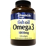 Ficha técnica e caractérísticas do produto Omega 3 1000mg - 120 Cápsulas, VitaminLife