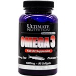 Ficha técnica e caractérísticas do produto Ômega 3 1000Mg (90 Softgels) Ultimate Nutrition