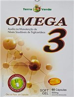Ficha técnica e caractérísticas do produto Omega 3 500Mg Soft Gel, Terra Verde, 60 Cápsulas