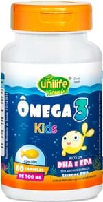 Ficha técnica e caractérísticas do produto Omega 3 Kids 60 Cápsulas 500 Mg