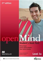 Ficha técnica e caractérísticas do produto Openmind 3A - Student's Book Pack - Second Edition - Macmillan - Elt