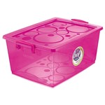 Ficha técnica e caractérísticas do produto Organizador Bel 30L Pink Ordene