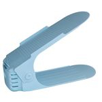Ficha técnica e caractérísticas do produto Organizador De Sapato Rack Com 20 Unidades Azul Claro Com Regulagem De Altura