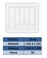 Ficha técnica e caractérísticas do produto Organizador de Talher Ajustável Medidas Máximas: 552mm X 495mm) OG-64 - Moldplast