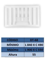 Ficha técnica e caractérísticas do produto Organizador de Talher Ajustável Medidas Máximas: 900mm X 550mm) OG-68 - Moldplast