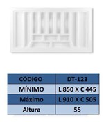 Ficha técnica e caractérísticas do produto Organizador de Talher Ajustável Medidas Máximas: 910mm X 505mm) OG-123 - Moldplast