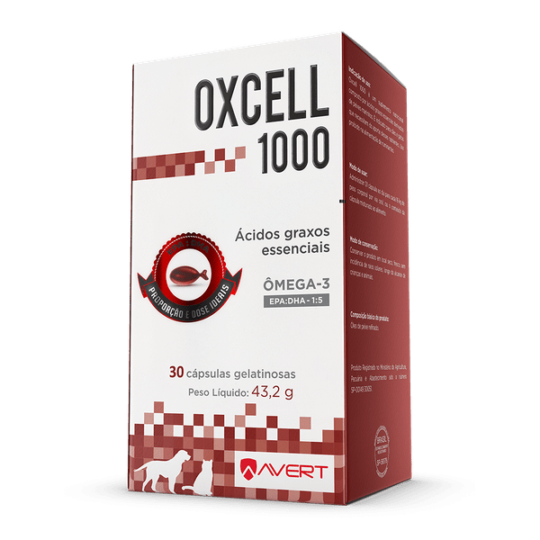 Ficha técnica e caractérísticas do produto Oxcell 1000 - 30 Cápsulas