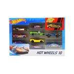 Ficha técnica e caractérísticas do produto Pacote de 10 Carros Hot Weels Mattel Mattel