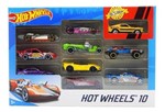 Ficha técnica e caractérísticas do produto Pacote de 10 Carros Hot Weels Mattel