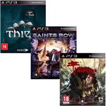 Ficha técnica e caractérísticas do produto Pacote de Jogos com Dead Island Riptide PS3 + Saints Row IV PS3 + Thief PS3