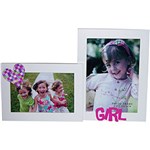 Painel de Fotos Baby Horizontal (10x15cmcm) e (13x18cmcm) Branco 2 Fotos - Design Loral