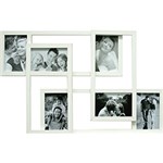 Ficha técnica e caractérísticas do produto Painel de Fotos Fine (40x64x1cm) Branco para 6 Fotos - Kapos
