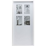Ficha técnica e caractérísticas do produto Painel de Fotos PF25 (68,8x4x33,3cm) Branco para 4 Fotos - Classic Home
