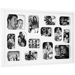 Painel de Fotos Plus 6 (53x83x4,5cm) Branco para 14 Fotos - Artimage