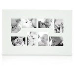 Ficha técnica e caractérísticas do produto Painel de Fotos Upper 1 (45x70x4cm) Branco para 8 Fotos - Artimage