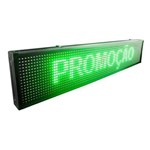 Ficha técnica e caractérísticas do produto Painel de LED Letreiro Programï¿½vel Verde 100x20cm USB