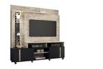 Painel Home Theater Vitral Aspen/Preto - HB Móveis