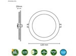 Ficha técnica e caractérísticas do produto Painel LED de Embutir 6W Luz Branca - Ecoforce 17121