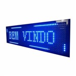 Ficha técnica e caractérísticas do produto Painel Letreiro de Led USB 100 X 20 Azul