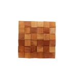 Ficha técnica e caractérísticas do produto Painel Mosaico de Madeira Garapeira Amarelo Caramelo 30x30cm NT Wood Line