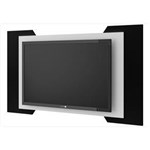 Ficha técnica e caractérísticas do produto Painel para TV de Até 42 Polegadas Chicago Branco com Preto - Artely - Cinza Claro