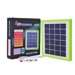 Ficha técnica e caractérísticas do produto Painel Solar Portátil Carregador Usb Bateria Celular 6v 2.5w
