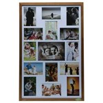 Ficha técnica e caractérísticas do produto Painel Woodart de Madeira Collection para 15 Fotos