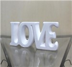 Ficha técnica e caractérísticas do produto Palavra Love Decorativa em Cerâmica Branco - Infinity