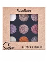 Ficha técnica e caractérísticas do produto Paleta de Glitter Ruby Rose