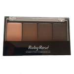 Ficha técnica e caractérísticas do produto Paleta De Sombra Para Sobrancelha - Ruby Rose Hb-9354