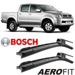 Ficha técnica e caractérísticas do produto Palhetas Limpador Parabrisa Bosch Aerofit Par - Toyota Hilux - 2009 - Af340