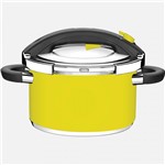 Ficha técnica e caractérísticas do produto Panela de Pressão em Inox Amarelo PRESTO 6 Litros Tramontina Design Collection