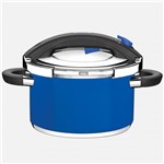 Ficha técnica e caractérísticas do produto Panela de Pressão em Inox Azul PRESTO 6 Litros Tramontina Design Collection
