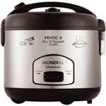 Ficha técnica e caractérísticas do produto Panela Elétrica 6 Xícaras Pratic Rice & Vegetables Cooker Premium PE-02 - Mondial - 110V