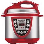 Panela Elétrica de Pressão Mondial Pratic Cook Pe-12 5L Vermelho/Inox