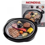 Ficha técnica e caractérísticas do produto Panela Elétrica Grill Mondial Redondo Smart Grill G04 Teflon