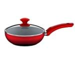 Ficha técnica e caractérísticas do produto Panela Wok 28 Cm Linha Ceramic Life 4.5 Vermelha Brinox