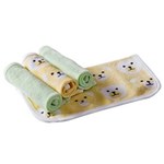 Ficha técnica e caractérísticas do produto Pano de Boca 14 RMC Baby Verde e Amarelo - 4 Peças