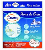 Ficha técnica e caractérísticas do produto Pano de Boca Cremer Menino Luxo Bordado C/3 Und